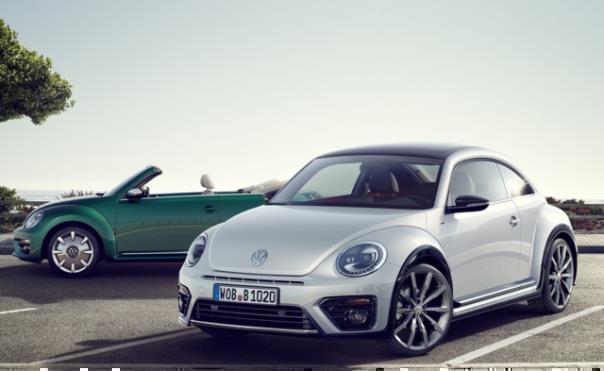 Die neuen Beetle - hier als Cabriolet Design und Coupé R-Line - ab sofort bestellbar. Fünf Benzin-und Dieselmotoren zwischen 105 und 220 PS stehen zur Auswahl.